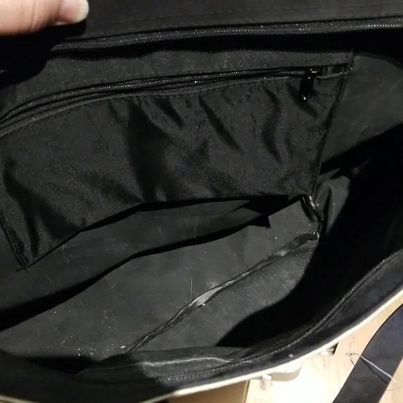 EUC Hawaiian Island handled bag zip top/inside zipped pocket 2 slide in pockets - Picture 5 of 11